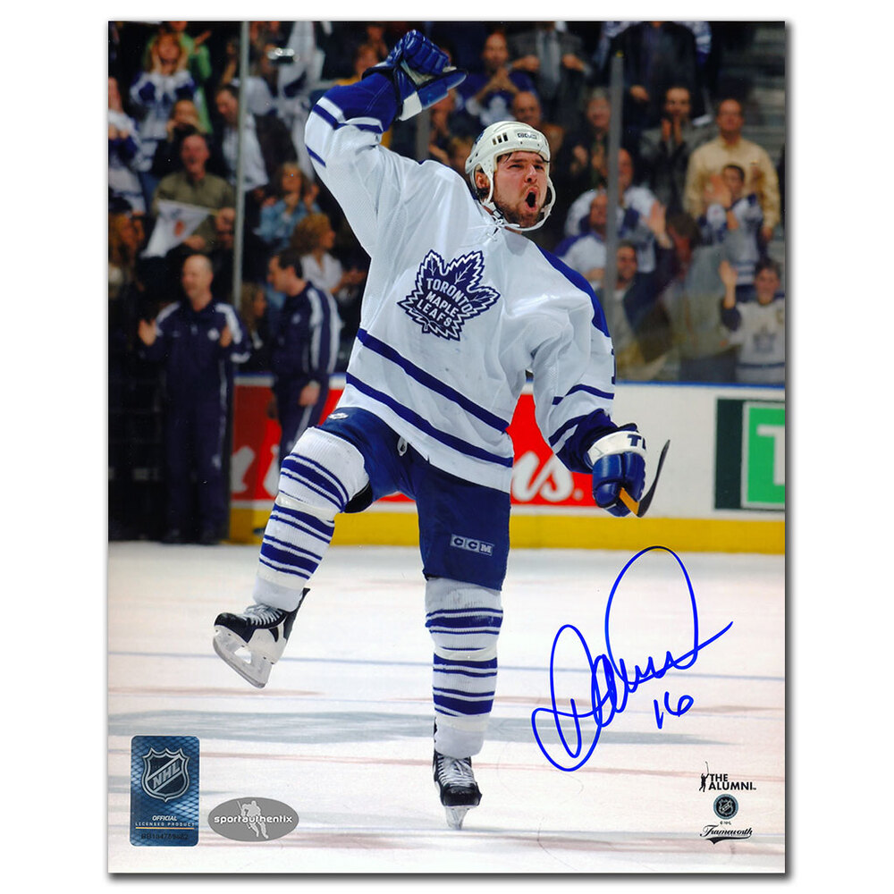 Darcy Tucker Autographed Toronto Maple Leafs 8x10 Photo - Goal Celebration
