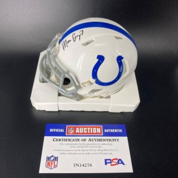 Colts - Matt Gay Signed Mini Helmet