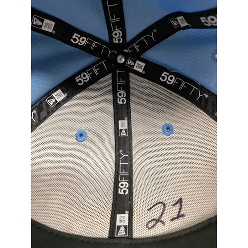 Team Issued 2021 Spring Training Cap Cody Reed 21 Tampa Bay Rays