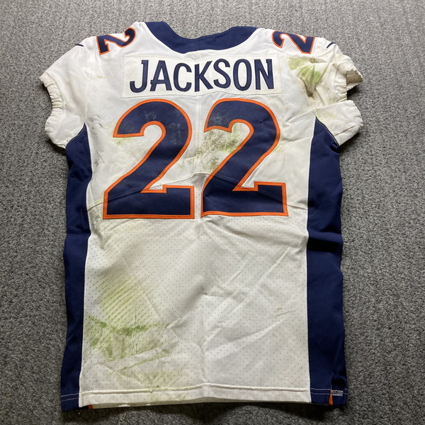 London Games - Broncos Kareem Jackson Game Worn Jersey (10/30/22) Size 40
