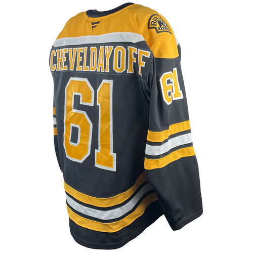 Photo of Game-Used 2025 Prospect Challenge Worn Home Hockey Jersey - Ty Cheveldayoff