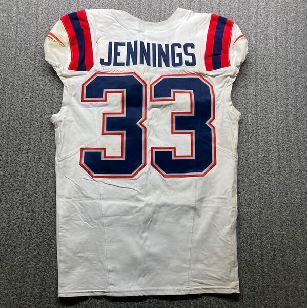London Games - Patriots Anfernee Jennings Game Worn Jersey (10/20/2024) ...