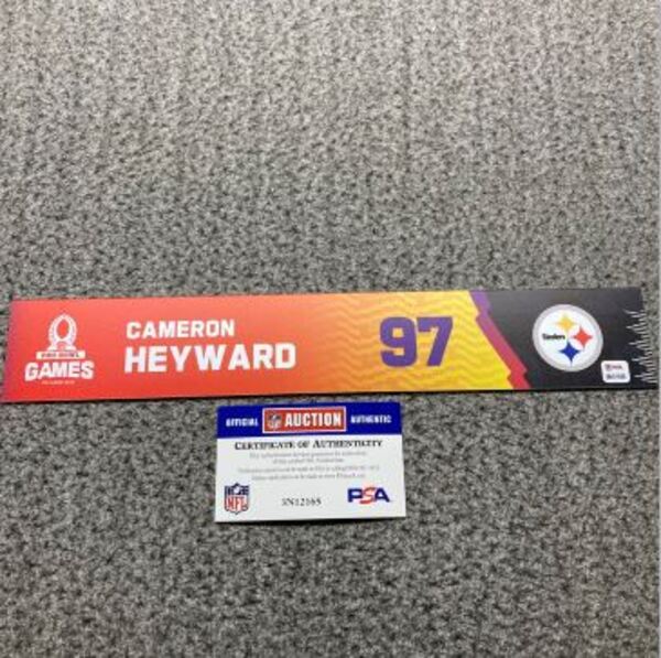 NFL - Steelers Cameron Heyward 2025 Pro Bowl Games Nameplate 1 of 1