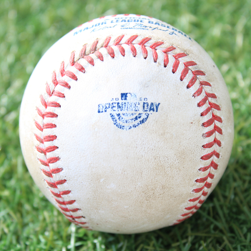 Game-Used Opening Day Baseball: Batter - Perez, Pitcher - Keuchel, Single, Bottom 5 (7/31/20 CWS @ KC)