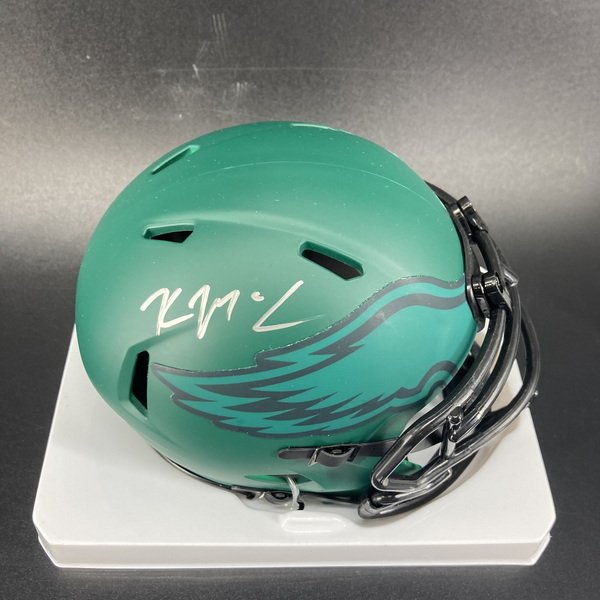 NFL - Eagles Kyle McCord Signed Rave Mini Helmet