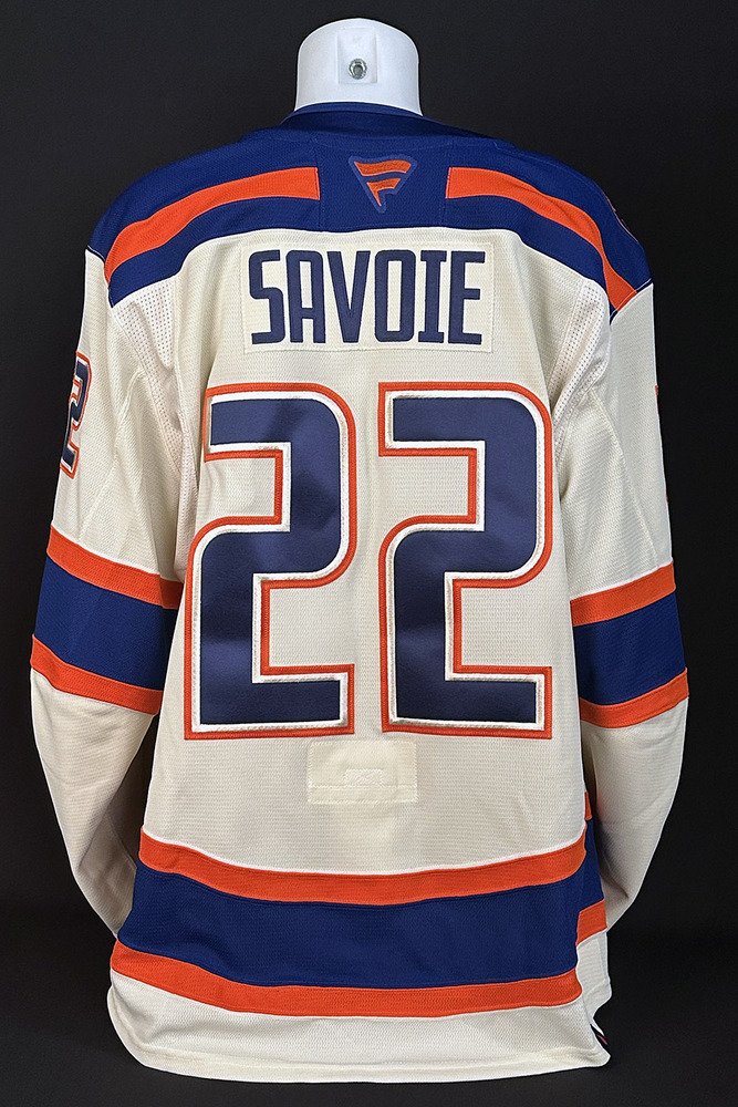 Matt Savoie #22 - 2025-26 Edmonton Oilers Alternate Set #2 Game Worn Jersey - Worn For 2 Games - Dec 6th vs Winnipeg & Dec 23rd vs Calgary