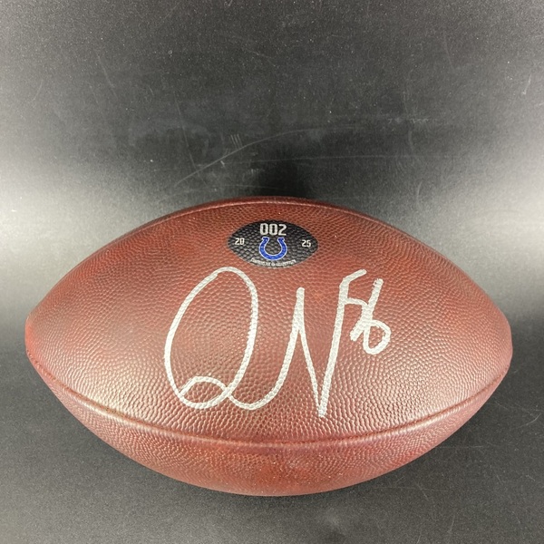 International Games - Colts Quenton Nelson Signed Game Used Football (20...