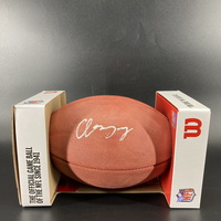 NFL - Patriots Christian Gonzalez Signed Authentic Football