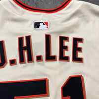 2025 Game-Used & Autographed & Inscribed Home Cream Jersey - #51