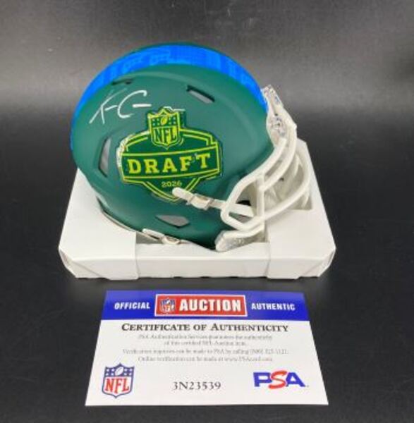 NFL - Browns KC Concepcion Signed '26 Draft Speed Mini Helmet
