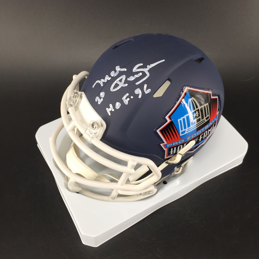 HOF Cowboys Mel Renfro Signed Hall of Fame Mini Helmet The official