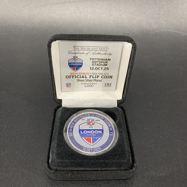 London Games - Game Used Flip Coin Broncos vs Jets 10.12.25