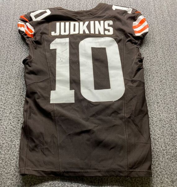 London Games - Browns Quinshon Judkins Game Worn Jersey (10/05/2025) Siz...