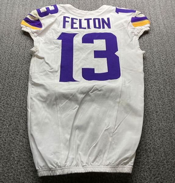Dublin Games - Vikings Tai Felton Game Worn Jersey (9/28/2025) Size 42 W...