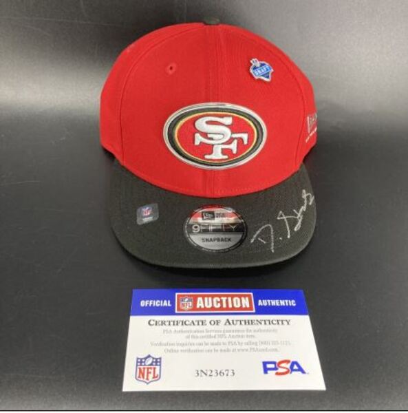NFL - 49ers De'Zhaun Stribling Signed Hat With 2026 Draft Pin