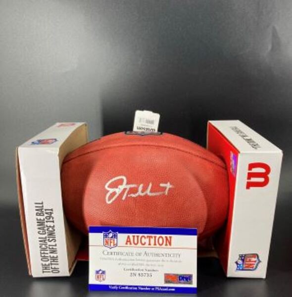 NFL - Cowboys Jaylen Tolbert Signed Authentic Football
