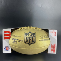 NFL - Eagles Anim Dankwah Signed Gold Composite Football