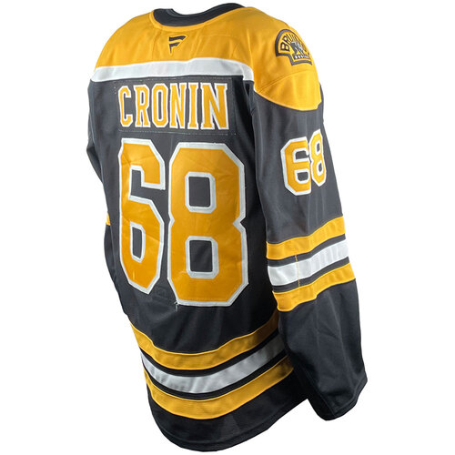 Photo of Game-Used 2025 Prospect Challenge Worn Home Hockey Jersey - Robert Cronin