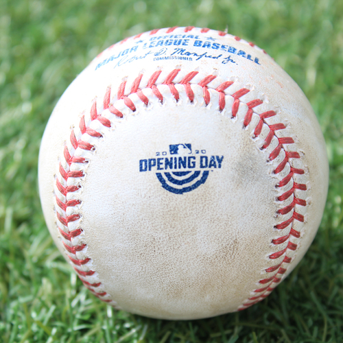 Game-Used Opening Day Baseball: Batter - Mondesi, Pitcher - Keuchel, Single, Bottom 3 (7/31/20 CWS @ KC)