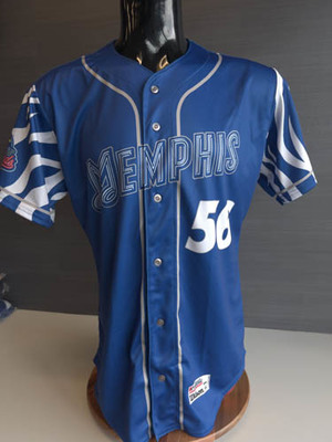 #56 Genesis Cabrera Team issued University of Memphis Theme Jersey