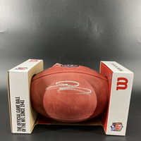 NFL - Vikings Jordan Addison Signed Authentic Football (Light Signature)