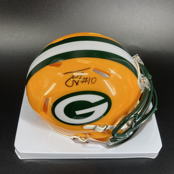 NFL - Packers Jordan Love Signed Mini Helmet