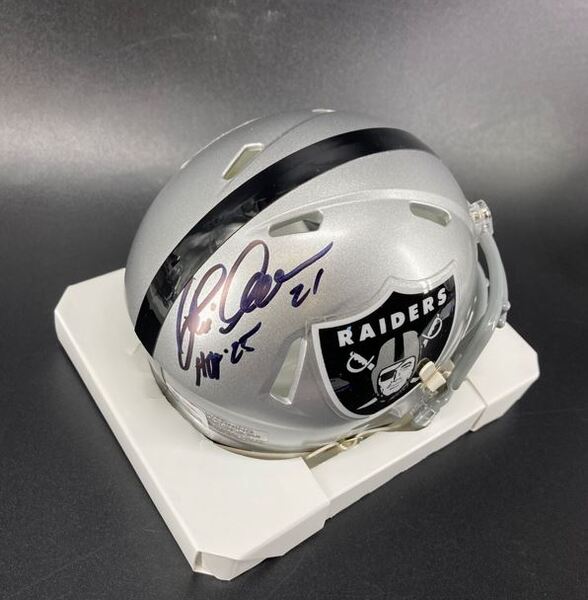 HOF - Raiders Eric Allen Signed Mini Helmet