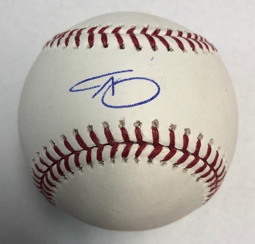 Photo of Triston McKenzie Autographed Baseball