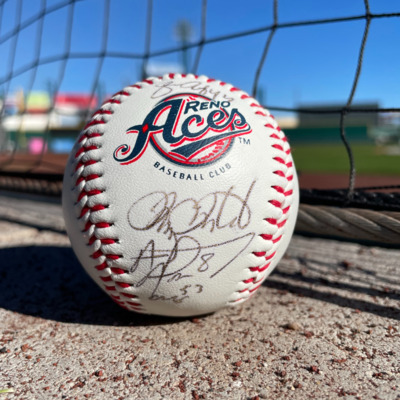 Reno Aces Team Autographed Baseball