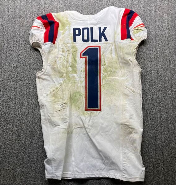 London Games - Patriots Ja'Lynn Polk Game Worn Jersey (10/20/2024) With ...