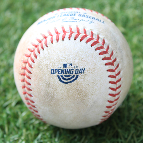 Game-Used Opening Day Baseball: Batter - Soler, Pitcher - Keuchel, GO to 3B, Bottom 2 (7/31/20 CWS @ KC)