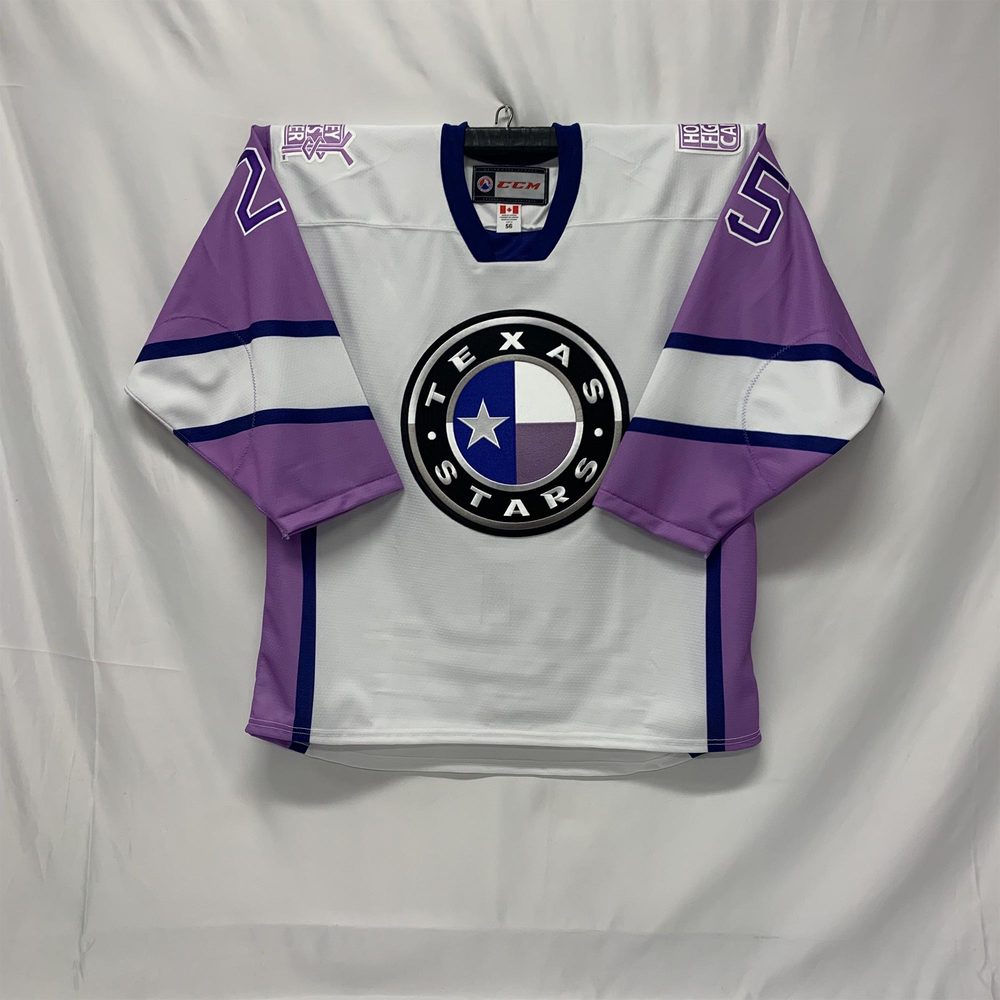 AHL Authentic 202122 Texas Stars Hockey Fights Cancer Jersey Worn