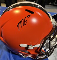 Browns Mason Graham Signed Replica Helmet - First Signed Helmet After Be...