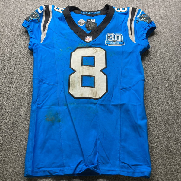 International Series - Panthers Jaycee Horn Game Used Jersey (11/10/24) ...