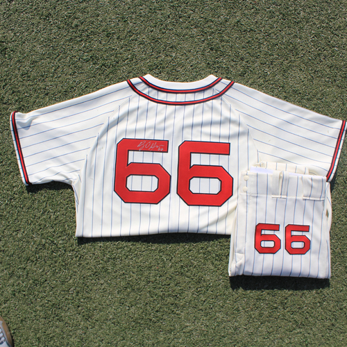 Autographed/Game-Used Monarchs Jersey & Team-Issued Pants: Ryan O'Hearn #66 (STL @ KC 9/22/20)