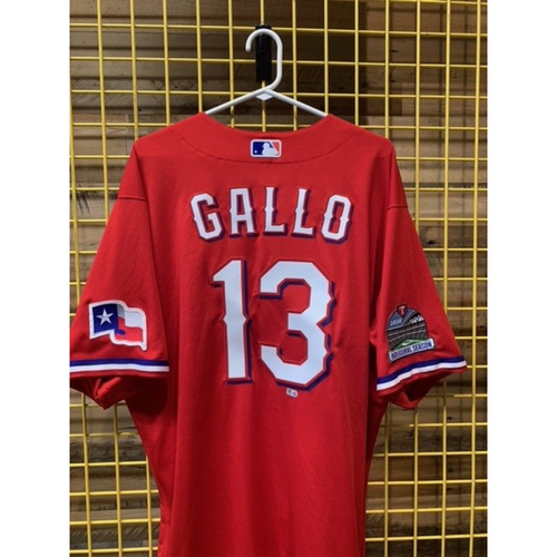 Team-Issued Joey Gallo Red Jersey
