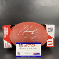 NFL - Panthers Hunter Renfrow Signed Authentic Football