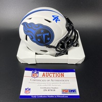 NFL - Titans Tyjae Spears signed lunar eclipse mini helmet