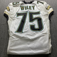 Jaguars - Marcellus Wiley Signed Game Issued Jersey Size 48
