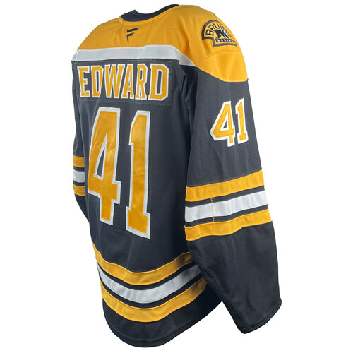 Photo of Game-Used 2025 Prospect Challenge Worn Home Hockey Jersey - Jackson Edward