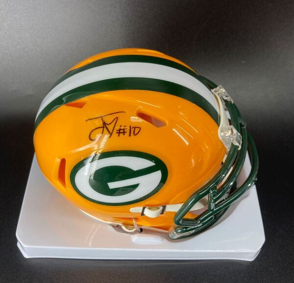 NFL - Packers Jordan Love Signed Mini Helmet