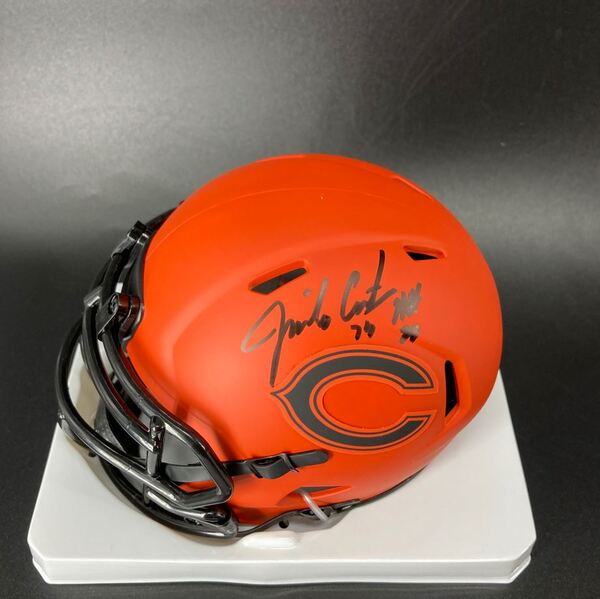 HOF - Bears Jimbo Covert Signed Rave Mini Helmet