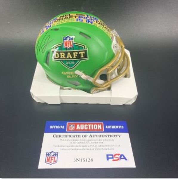 NFL - Cardinals Will Johnson Signed NFL Draft Mini Helmet