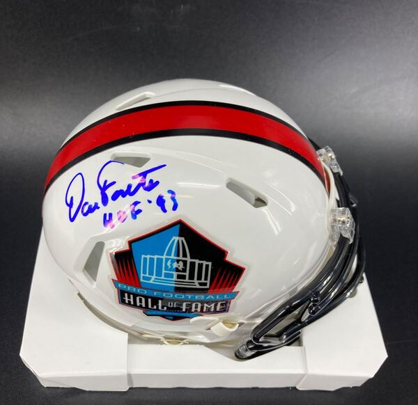 HOF - Chargers Dan Fouts Signed HOF Mini Helmet