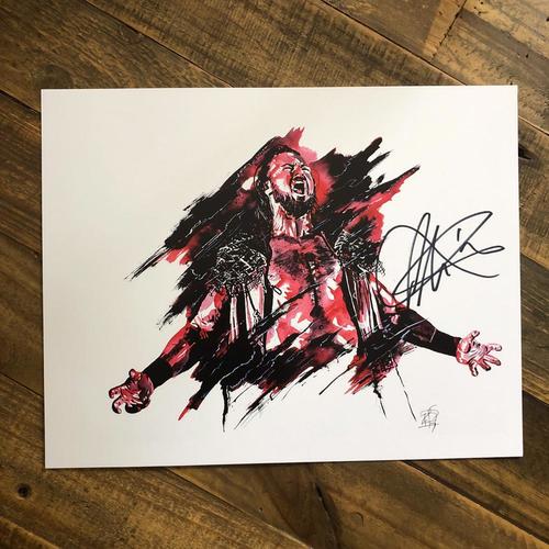 Drew McIntyre SIGNED 11 x 14 Rob Schamberger Print