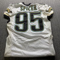 Jaguars - Paul Spicer Signed Game Issued Jersey Size 48