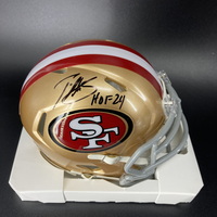 HOF - 49ers Patrick Willis Signed Mini Helmet with HOF 24 Inscription