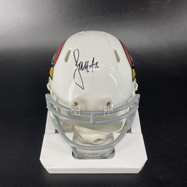 Legends - Cardinals Larry Fitzgerald Signed Mini Helmet