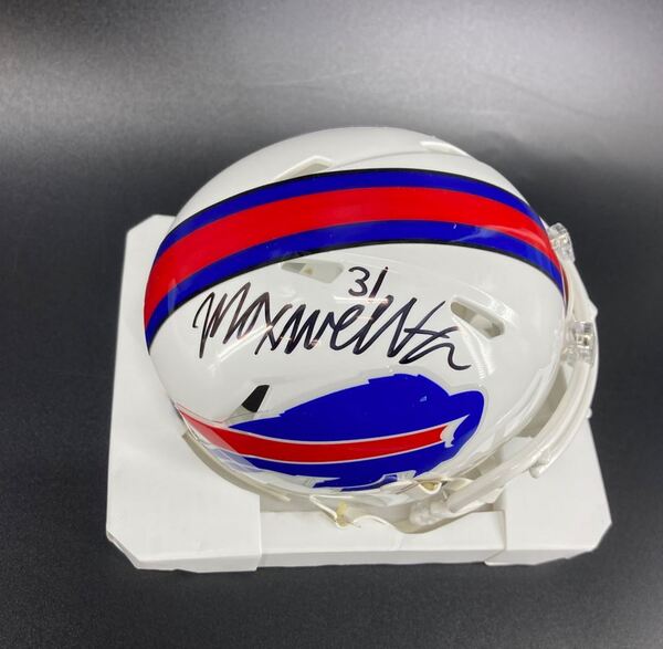 NFL - Bills Maxwell Hairston Signed Rave Mini Helmet