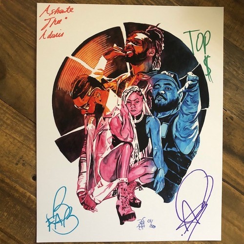 Hit Row SIGNED 11 x 14 Rob Schamberger Print (Random Number)